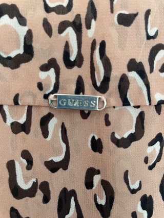 Blusa Guess Animal Print Talla M Mujer