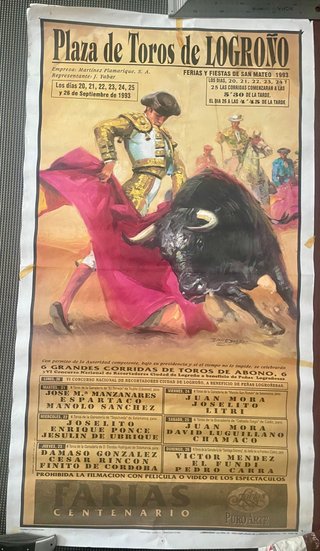 Cartel Toros Logroño 1993