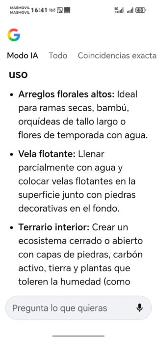 Jarrón Cilíndrico Grande Vintage Transparente