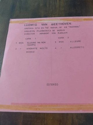 Vinilo Beethoven Sinfonía 6 Pastoral