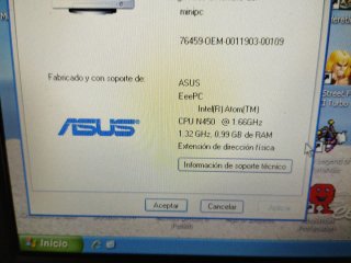 Mini PC Asus Eee PC Intel Atom