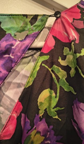 Vestido Zara floral manga larga
