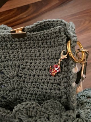 Borsa uncinetto verde + bandana
