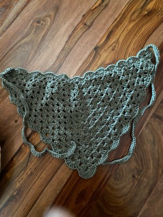 Borsa uncinetto verde + bandana