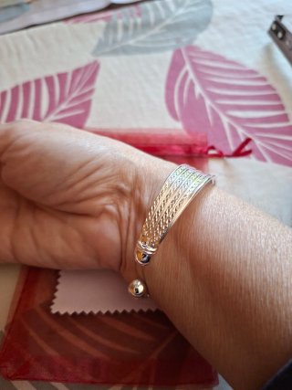 Pulsera Plata 925  Brazalete Nueva