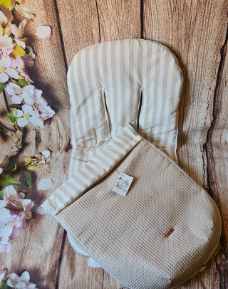 Saco de entretiempo para silla de paseo a rayas
