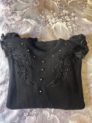 Jersey Negro Adornado