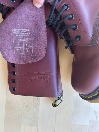 Botas Dr. Martens Piel Smooth Rojo Cereza