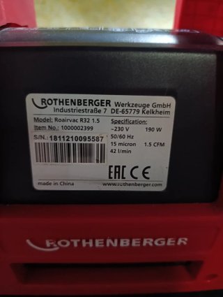 Bomba de vacío Rothenberger