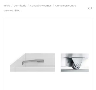 Cama con almacenaje