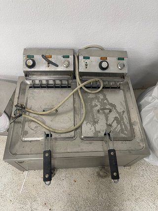 Freidora Industrial Doble Acero Inoxidable
