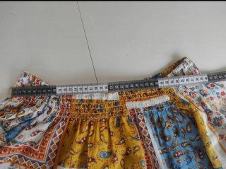 Precioso Vestido Patchwork Boho Multicolor Talla/L