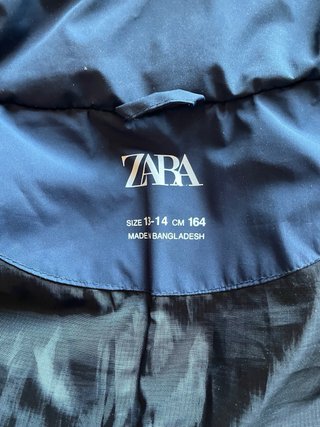 Piumino Zara Blu 13/14Y 164 cm.