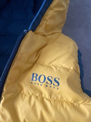 Chaleco Hugo Boss niño reversible azul/amarillo