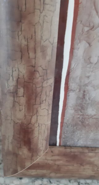 Pareja de cuadros con motivos de cerámica