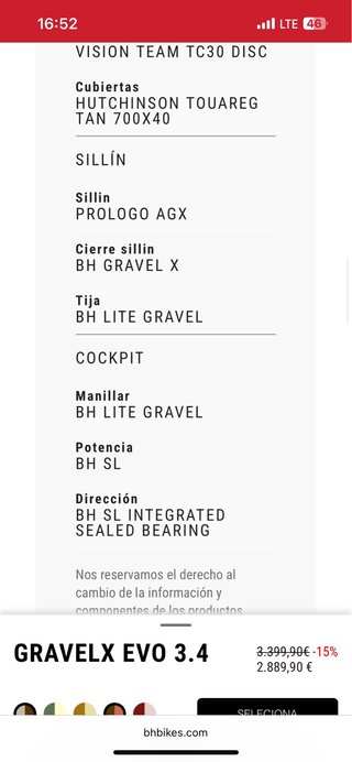 BH Gravel X 3.4 evo