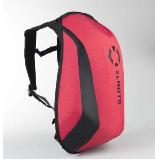 Mochila de moto COURSE roja y negra