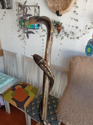 Bastón Cetro Vintage Serpiente