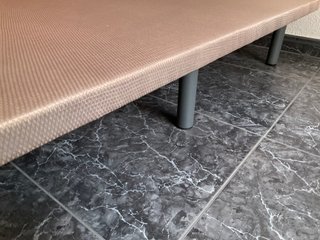 Colchón y base tapizada 150x190