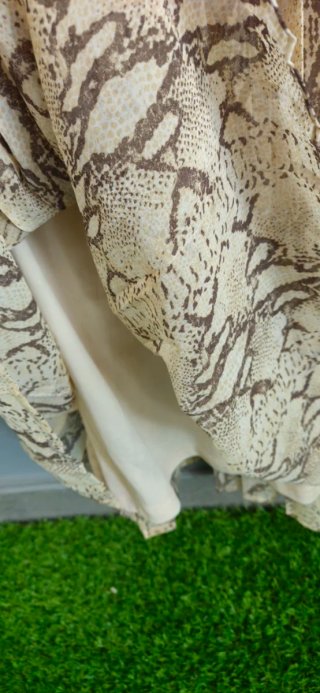 Vestido H&M Print Plisado Talla S