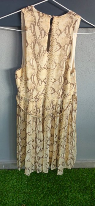 Vestido H&M Print Plisado Talla S