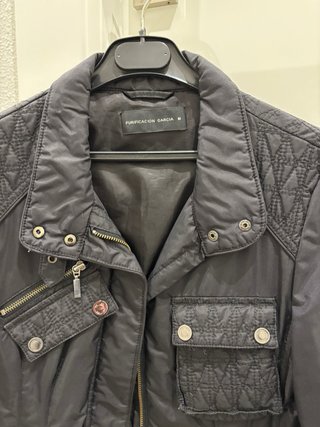 Chaqueta Motera Negra Purificación García Talla M