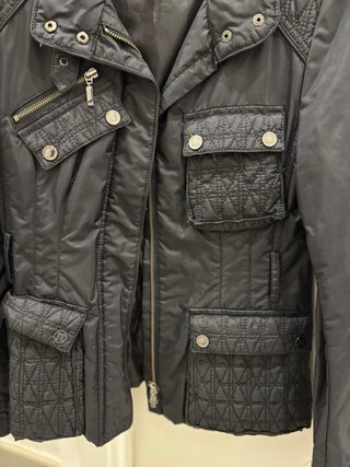 Chaqueta Motera Negra Purificación García Talla M