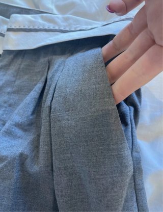 Pantalón de traje gris