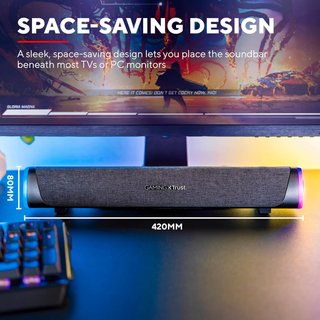 Trust Gaming barra sonido RGB PC portátil