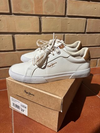 Zapatillas Pepe Jeans Blancas y Marrones
