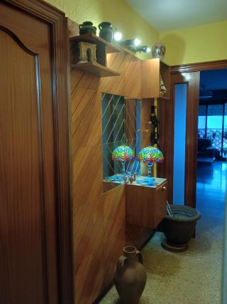 Recibidor Vintage Madera y Cristal