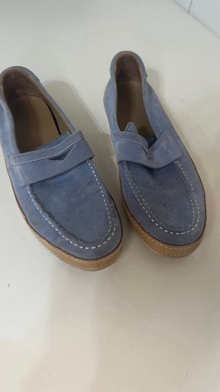 Mocasines Masco ante azul