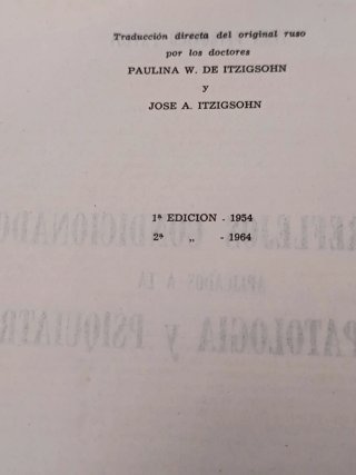 Los reflejos condicionados aplicados a la psicopat