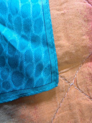 Foulard Longchamp Teal & White