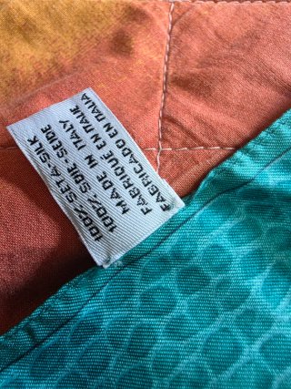 Foulard Longchamp Teal & White