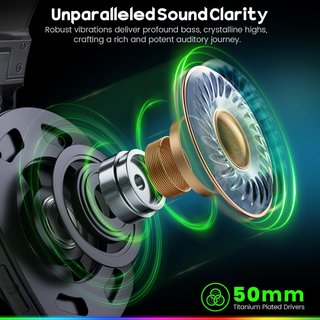 - Auriculares gaming inalámbricos sonido [HSVH]