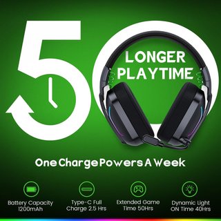 - Auriculares gaming inalámbricos sonido [HSVH]