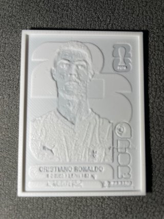 Cromo 3D Cristiano Ronaldo panini