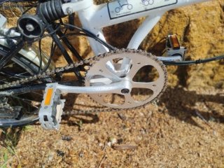 Bicicleta Brompton Plegable Blanca