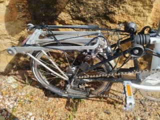 Bicicleta Brompton Plegable Blanca