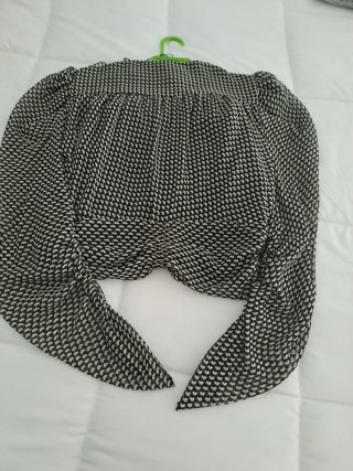 Vestido Zara Negro Blanco Talla XS
