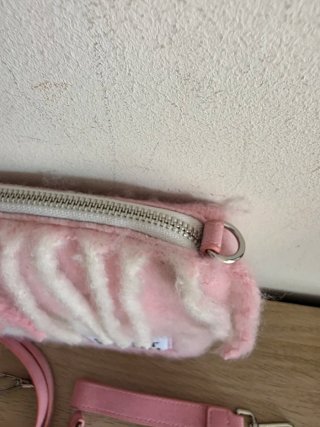Pochette MC2 Saint Barth rosa con frange