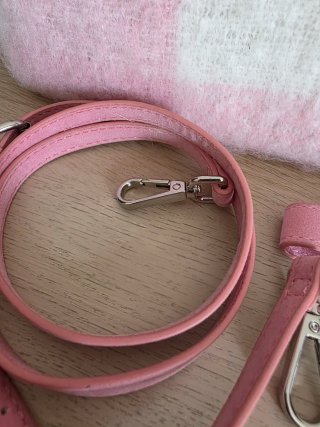 Pochette MC2 Saint Barth rosa con frange