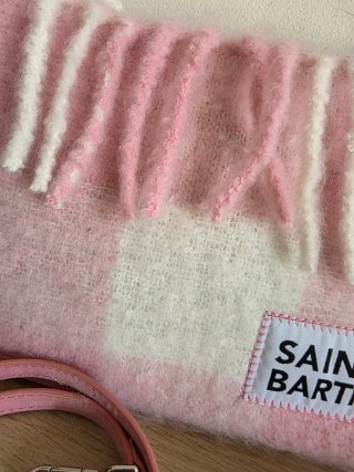 Pochette MC2 Saint Barth rosa con frange