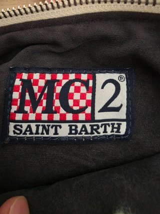 Pochette MC2 Saint Barth rosa con frange