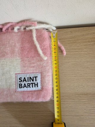 Pochette MC2 Saint Barth rosa con frange