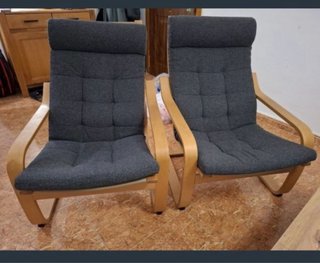 2 Sillas de Tela y Madera todo 20€