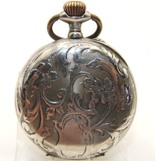 Stupendo orologio Art Nouveau argento fine 1800