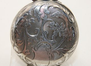 Stupendo orologio Art Nouveau argento fine 1800