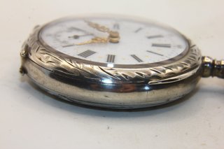 Stupendo orologio Art Nouveau argento fine 1800